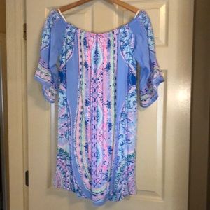 Off the shoulder with gorgeous flutter sleeves!